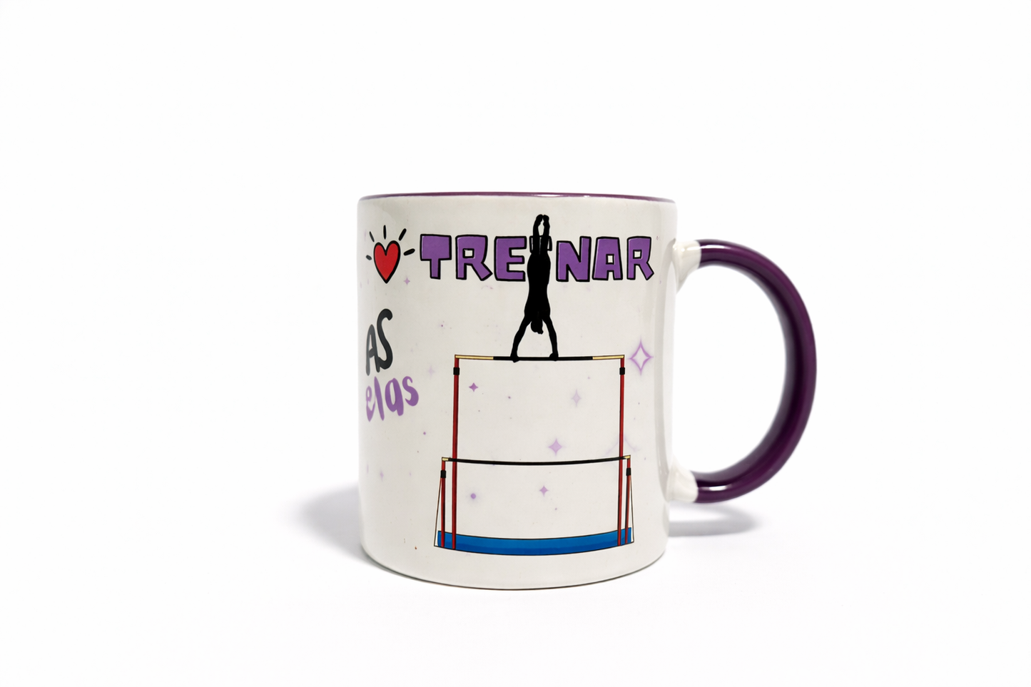 Caneca Ginástica Artística – I Love Treinar Barras Paralelas