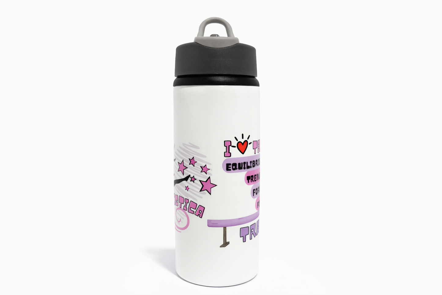 Garrafa Squeeze Ginástica Artística  I Love Treinar – Trave
