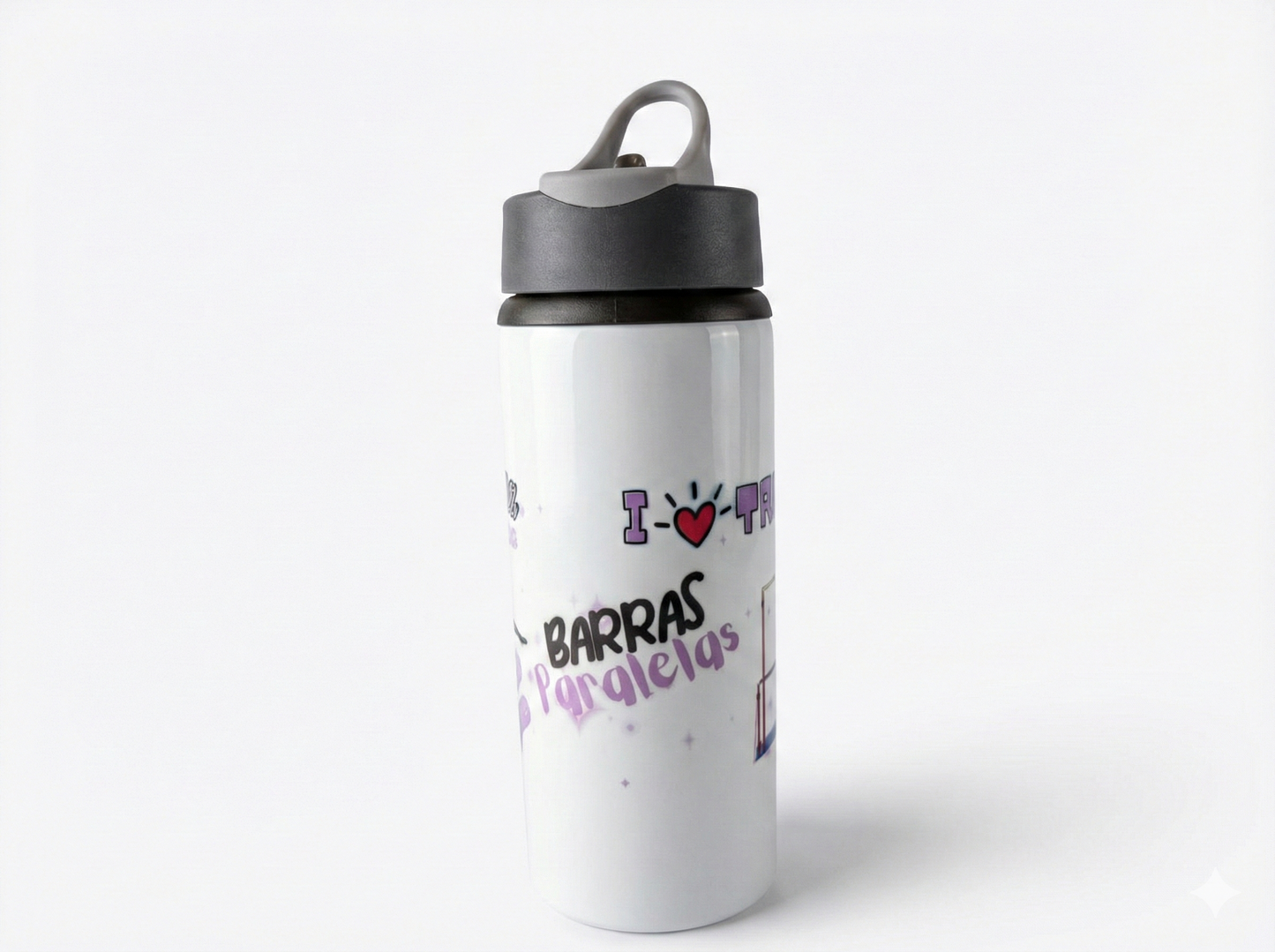 Garrafa Squeeze Ginástica Artística  I Love Treinar – Barras Paralelas