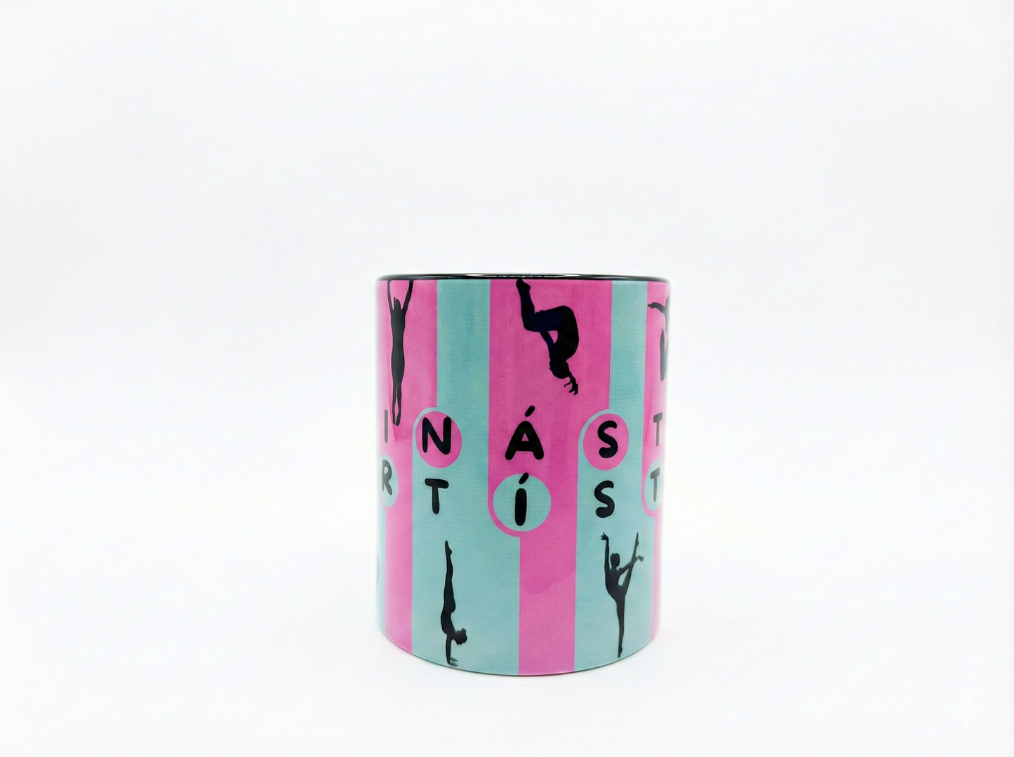 Caneca Ginástica Artística – Estilo Teen Fashion Rosa e Verde