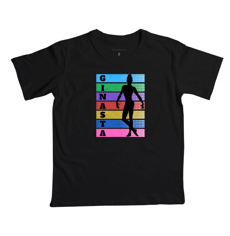 Camiseta Ginástica Artistica - Arco-Íris de Movimento Ginástico