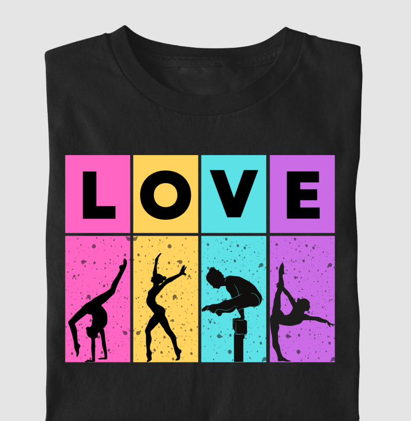 Camiseta Ginástica Artistica - LOVE